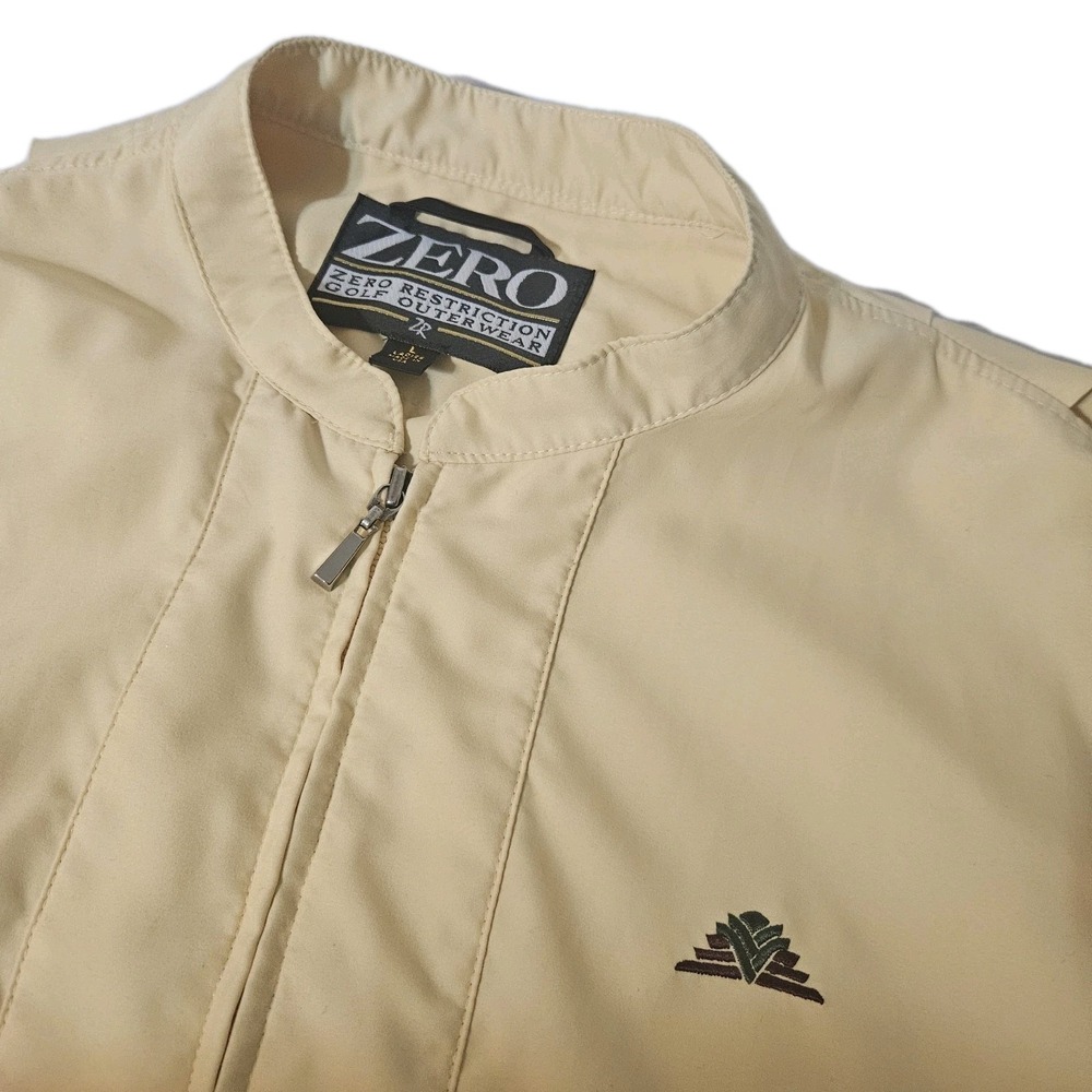 VTG Zero Restriction Vest Large L USA Yellow Tour  Full Zip Golf Womens Pockets